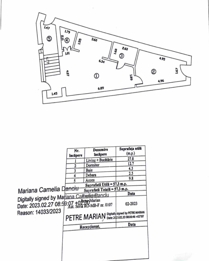 2 Camere | Eminescu | Dacia | Toamnei | bloc boutique 2023 - Schiță 16