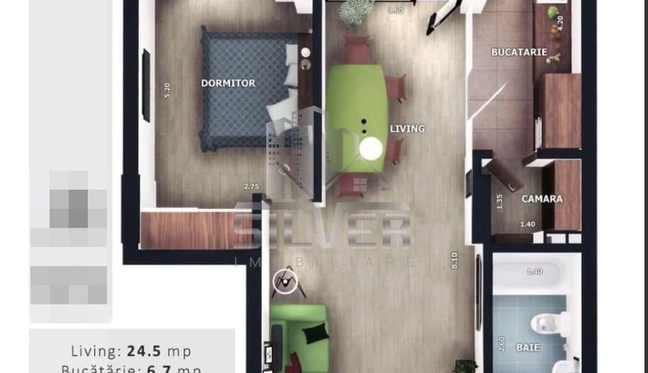 Apartament cu 2 camere la 5 minute de Vivo Center! - Poză 2