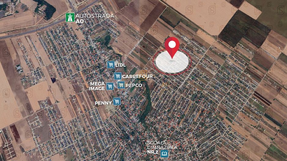 Teren 500 mp, Comuna Berceni, deschidere 18.30 ml - Poză 2