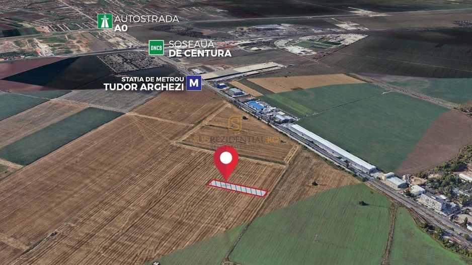 Lot de teren de vanzare, 2500 mp, metrou Berceni, Popesti-Leordeni - Poză 3