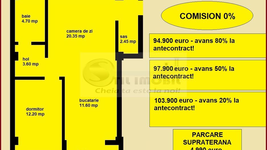 Apartament 2 camere nou de vanzare in Iasi Valea Lupului, bloc nou - Poză 2