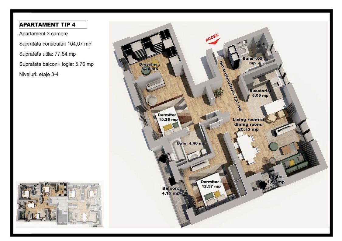 Aprtament Studio Kamsas Baba Novac - Poză 4