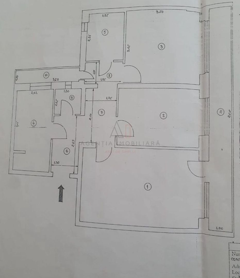AP. 3 CAMERE DOAMNA GHICA, RENOVAT, INSTALATII SCHIMBATE, COMISION 0% - Schiță 12