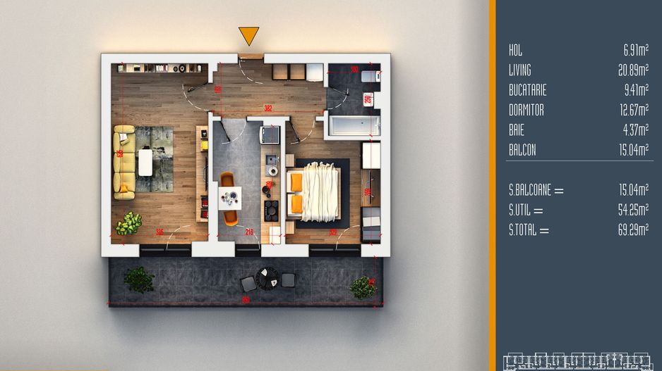 AP. 2CAM. DECOMANDAT,SPATIOS+LOC DE PARCARE INCLUS/ COMISION 0%! - Poză 1