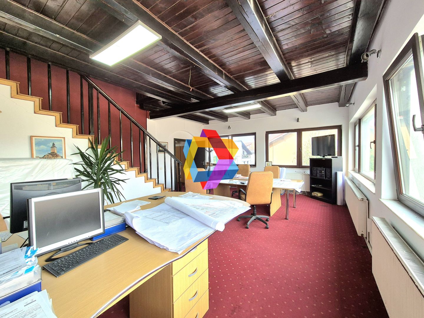 Spatiu birouri de închiriat Brașov 300 mp # spatii-comerciale-brasov.ro - Poză 7