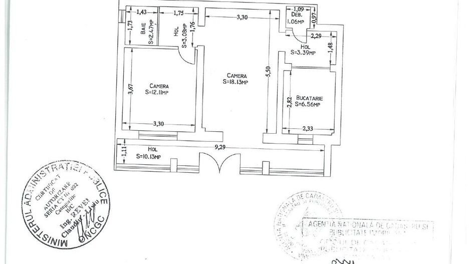 Spațiu pretabil sediu firmă sau activitate comercială - Tomis II - Schiță 13