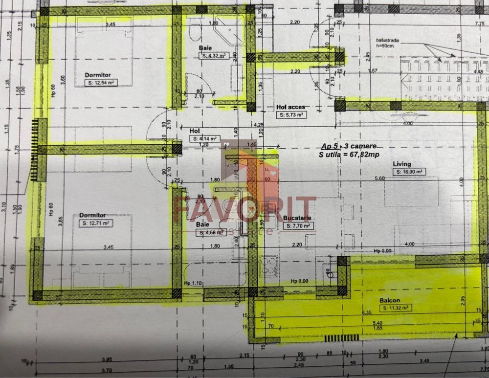 Etaj 1. Mobilat si utilat. 2 bai - Poză 8