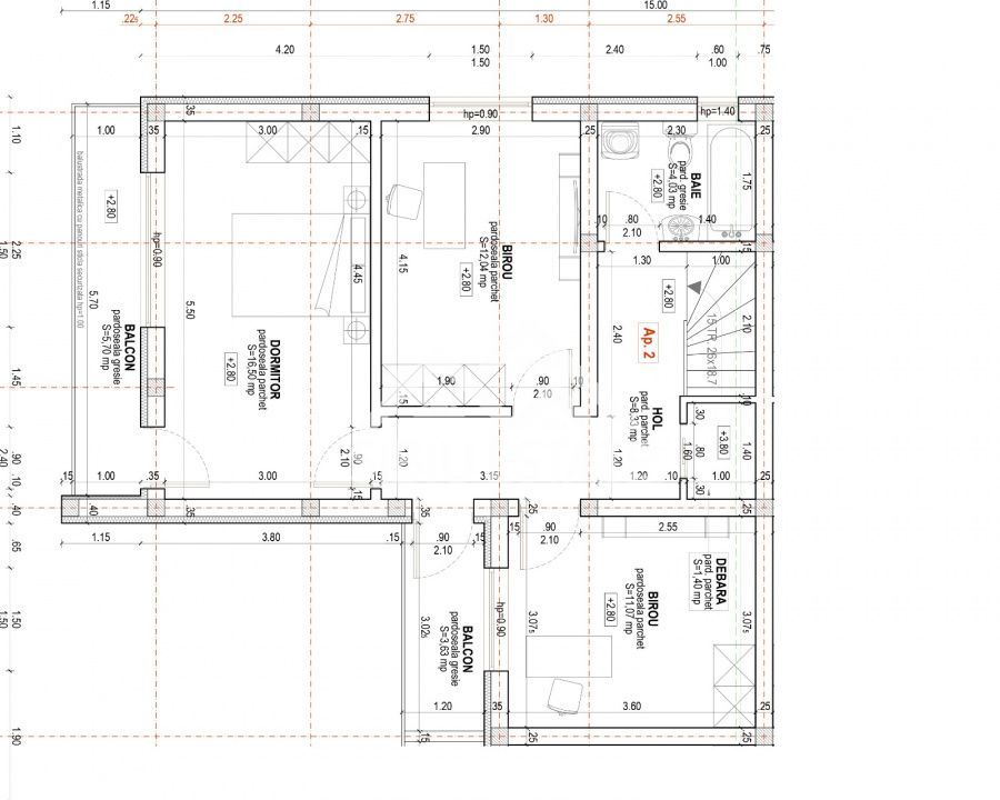 Qvadruplex – Cartierul Arhitecților , 110 mp utili , Curte 60 mp - Poză 16