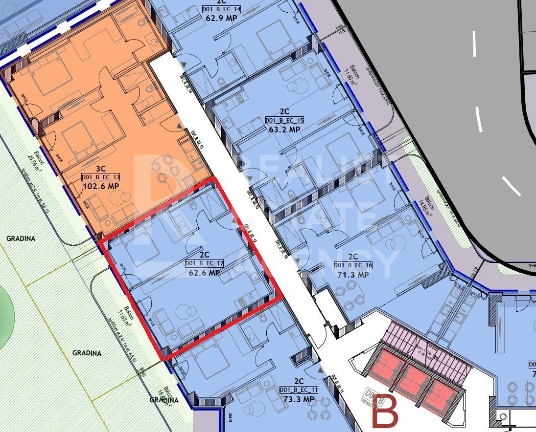 Apartament cu vedere spre lac,  50 mp, comision 0% - Schiță 8