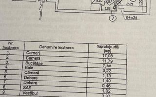 OPORTUNITATE | APARTAMENT 2 CAMERE | BERCENI BRANCOVEANU | 55 MP - Schiță 12