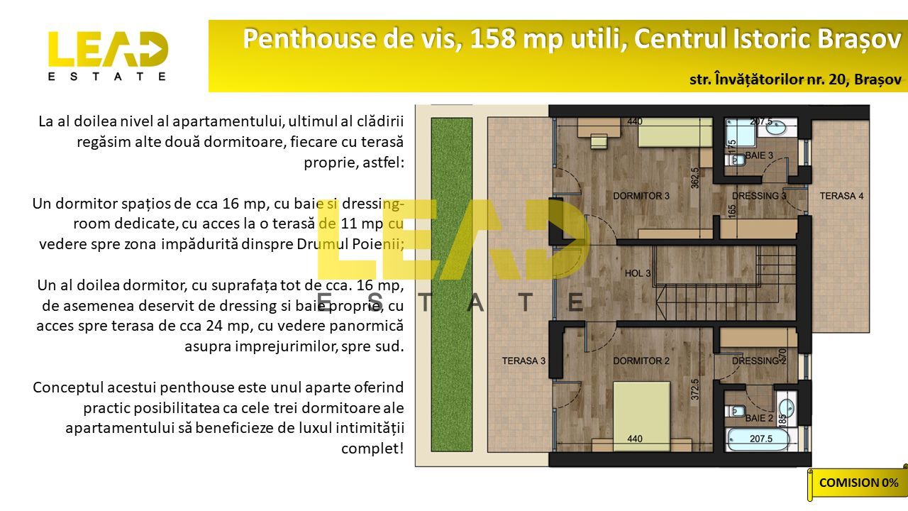 Lux si intimitate! Penthouse 158 mp, Centrul Istoric, Brasov - Poză 6