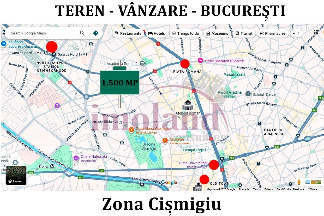 Vanzare - teren 1500 mp - Ultracentral - Cismigiu - Poză 3