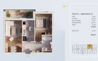 Finalizat Decomandat zona verde STB Metrou Teclu Pallady ikea titan - Poză 5