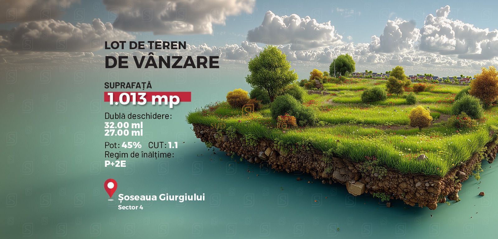 Teren intravilan 1013 mp cu dubla deschidere str. Tiparnitei, Sector 5 - Poză 1