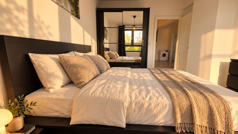 Apartament 2 camere de închiriat în Pipera, 56 mp, 550 €/lună, mobilat - Poză 7