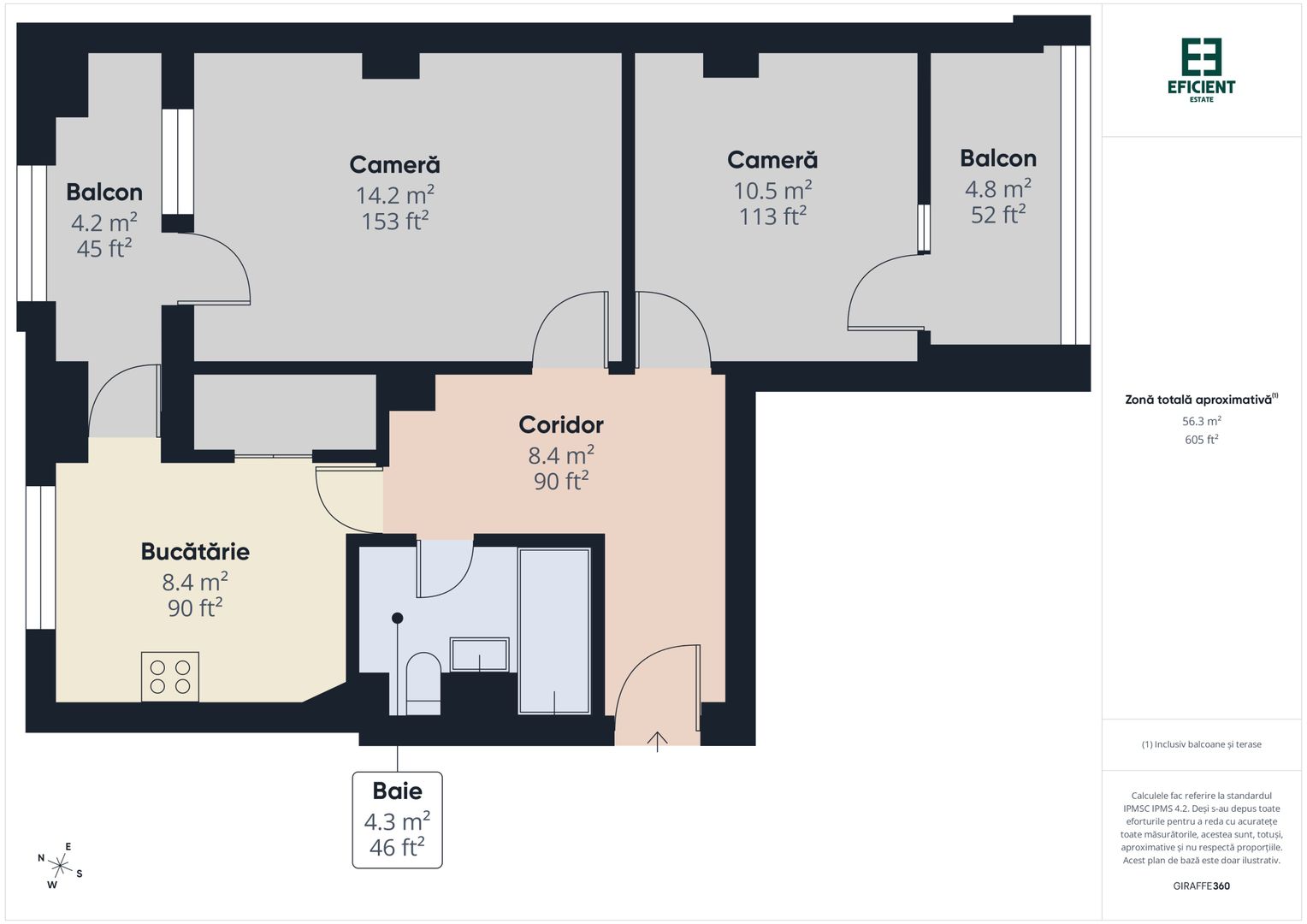 Apartament cu 2 camere etaj 1 - Zona Buziașului Timișoara - Poză 19