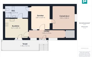 Casă 2 camere la DN7 în Odvoş - Poză 6