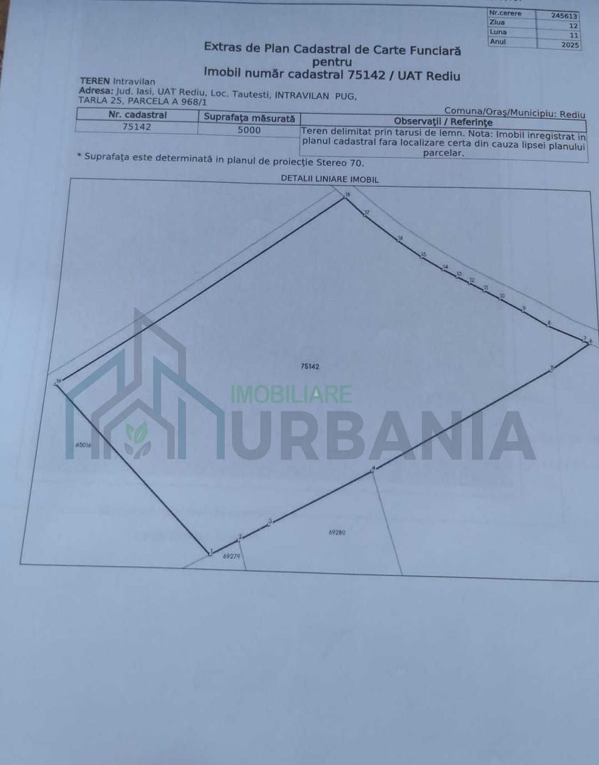 Vând teren Tăutești, Rediu: 10.000 mp extravilan + 5.000 mp intravilan - Poză 1
