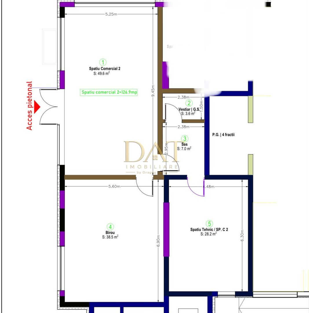 Comision 0! Spatiu comercial de inchiriat, 126 mp, zona Bobalnei - Poză 4