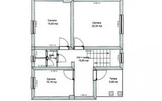 Cladire birouri COMPLET AMENAJATA,zona Bvdl Victoriei, Sibiu - Schiță 12