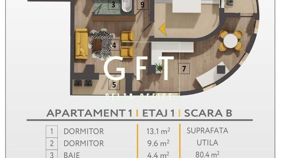 Apartamente 1-3 camere, zona semicentrală! - Poză 9
