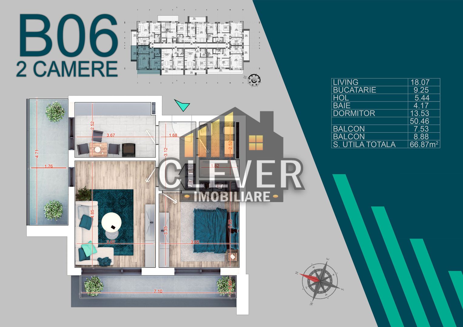 Theodor Pallady 2 Camere Decomandate Incalzire in Pardoseala - Poză 1