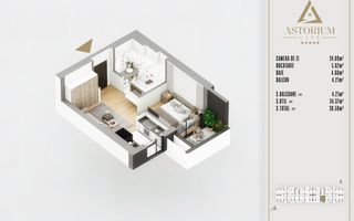 studio proiect premium izolatie fonica - Schiță 7