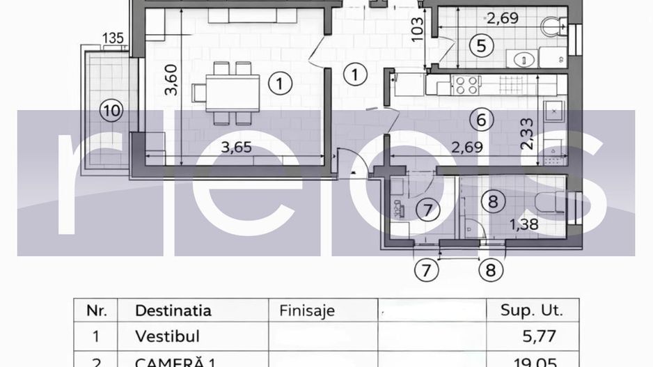 PRIMAVERII | VANZARE APARTAMENT 3 CAMERE | LUX | 71 MP | NOU RENOVAT - Poză 36