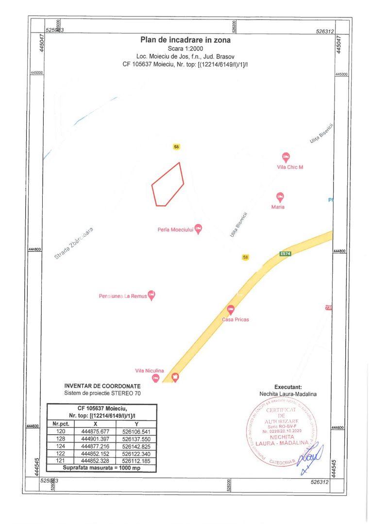 Teren intravilan 1.000 mp | Moieciu de Jos - Poză 2