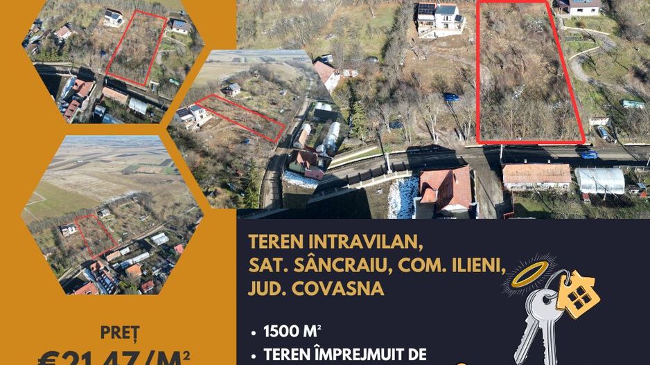 Teren intravilan Sâncraiu 1500 M² - Poză 1