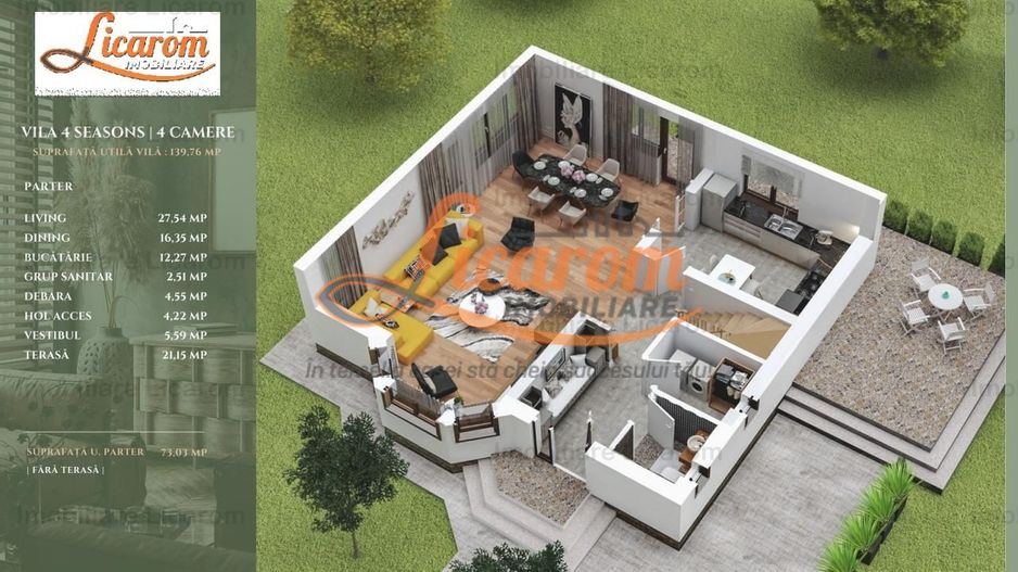 Vila Lux ,CRISTIAN, P+M, 4 camere,teren 567 mp, - Poză 51