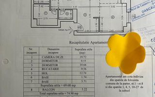 Bloc Nou/ Apartament 3 camere/ Etaj Intermediar/ Zona Tatarasi - Poză 4