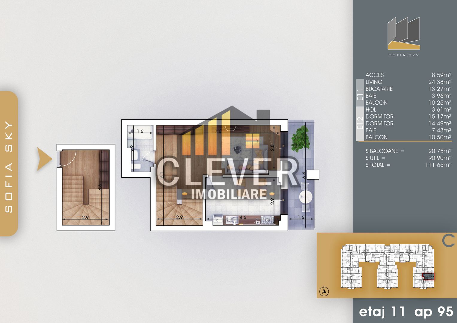 Apartament 3 camere-Duplex-Th. Pallady Sector 3 - Poză 2