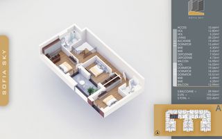 5 camere duplex 190 metri util interior Metrou N Teclu - Schiță 12