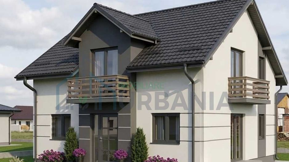 Casă modernă de vânzare în Chicerea, Tomești | 4 camere, 3 băi | 139 mp - Poză 1