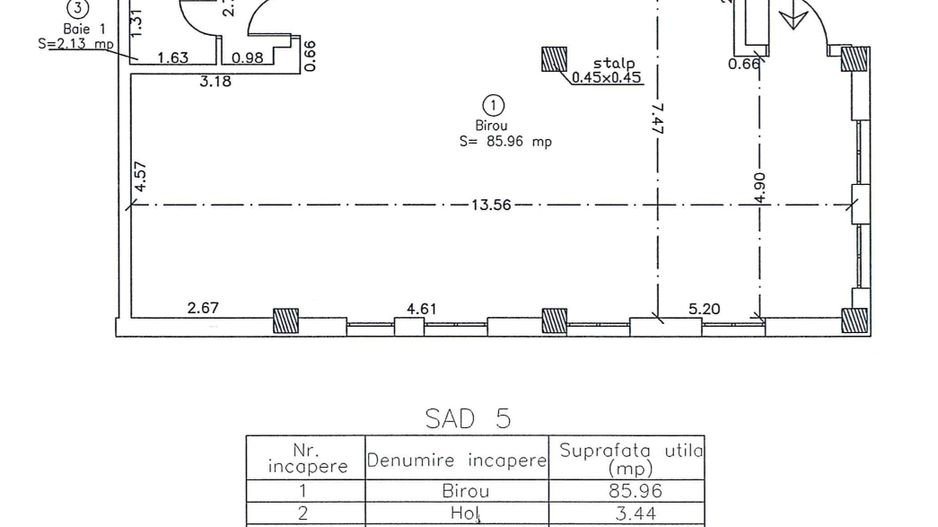 Spatiu Comercial | Open Space | 2 Locuri de Parcare | Comision 0 - Schiță 15