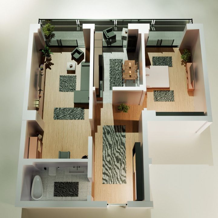 Tomis Nord/ Carrefour-Vanzare apartament cu 2 camere, bloc nou. - Poză 5