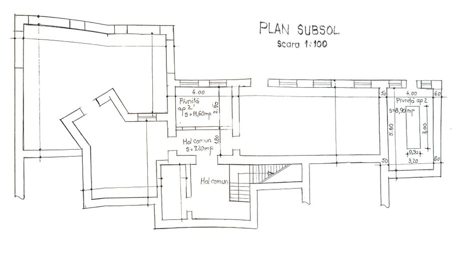 Apartament la casă, 102 mp, terasă 42 mp - Sub Arini, Sibiu - Schiță 14