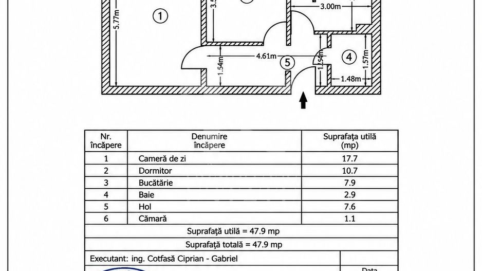 Apartament 2 camere decomandat | Militari | 47,9 mp | 69.500 € - Poză 4