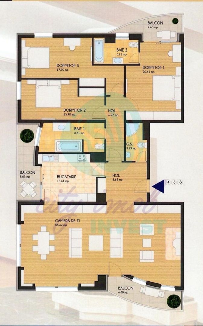 Primăverii,  4 Camere Premium - Poză 3