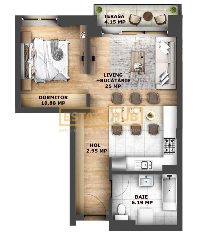 Apartament Modern 2 camere, Strada Oașului, Cluj - Poză 7
