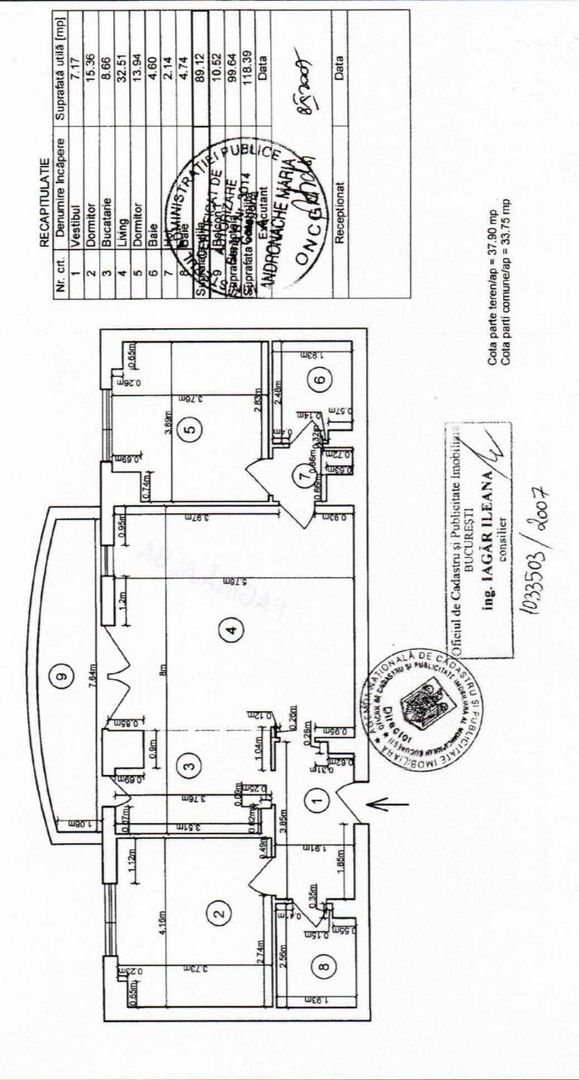 APARTAMENT 3 CAMERE | CENTRAL PARK - Schiță 11