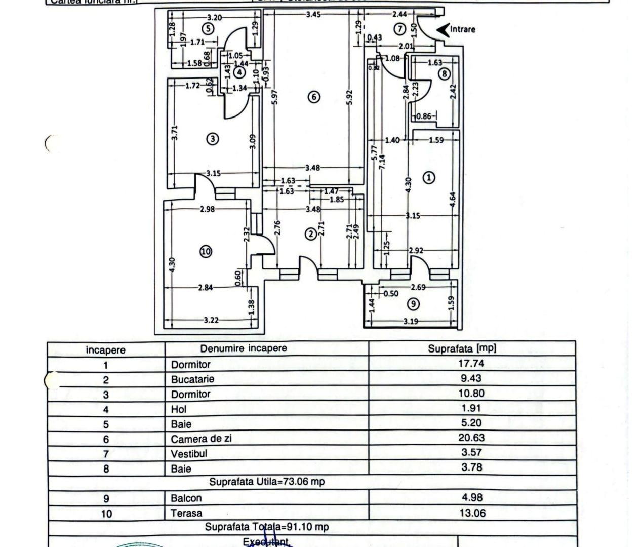 3 Camere Cosmopolis Parcare Terasa L322 - Poză 6