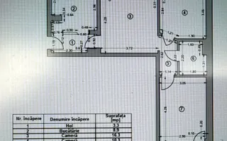 DE VANZARE 3 CAMERE  | PARCUL CIRCULUI - BARBU VACARESCU  | 2 BALCOANE - Schiță 15