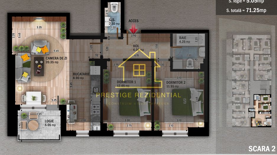 Apartament 3 cam.in finalizare, Direct Dez , Comision 0, metrou - Poză 1