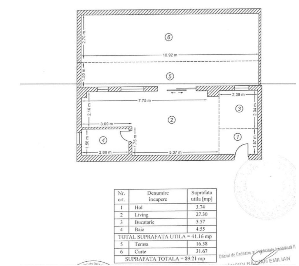 Apartament 2 camere studio cu terasă generoasă 50 mp prima inchiriere - Poză 16