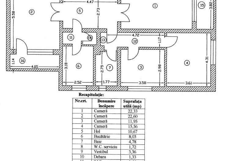 Apartament 4 camere Victoriei, Casa Vernescu, garaj, centrala, comision 0 ! - Poză 57