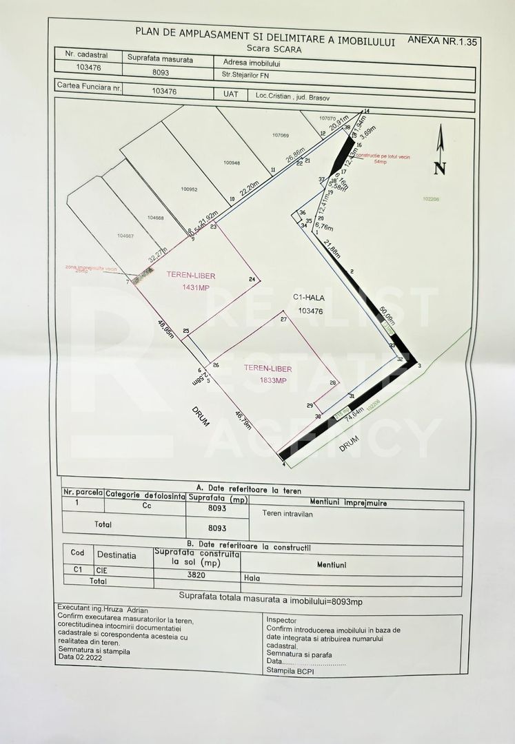 Hală industrială de închiriat 3820 -  mp, Cristian - Poză 7
