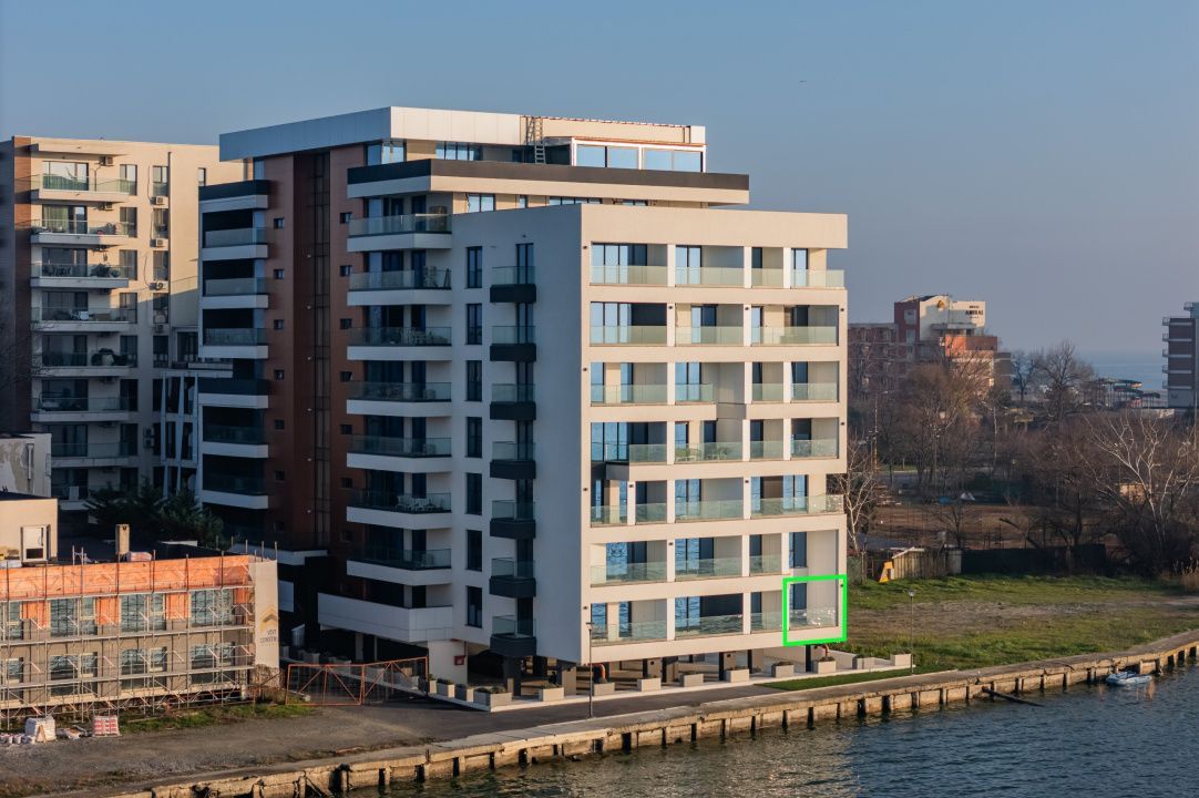 2 camere Mamaia | Private Lake- bloc 2025| Vedere frontală la lac, la 5 m de apa - Poză 20