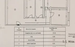 Apartament 3 camere | Etaj 1 | Decomandat | Arhitectilor - Schiță 22